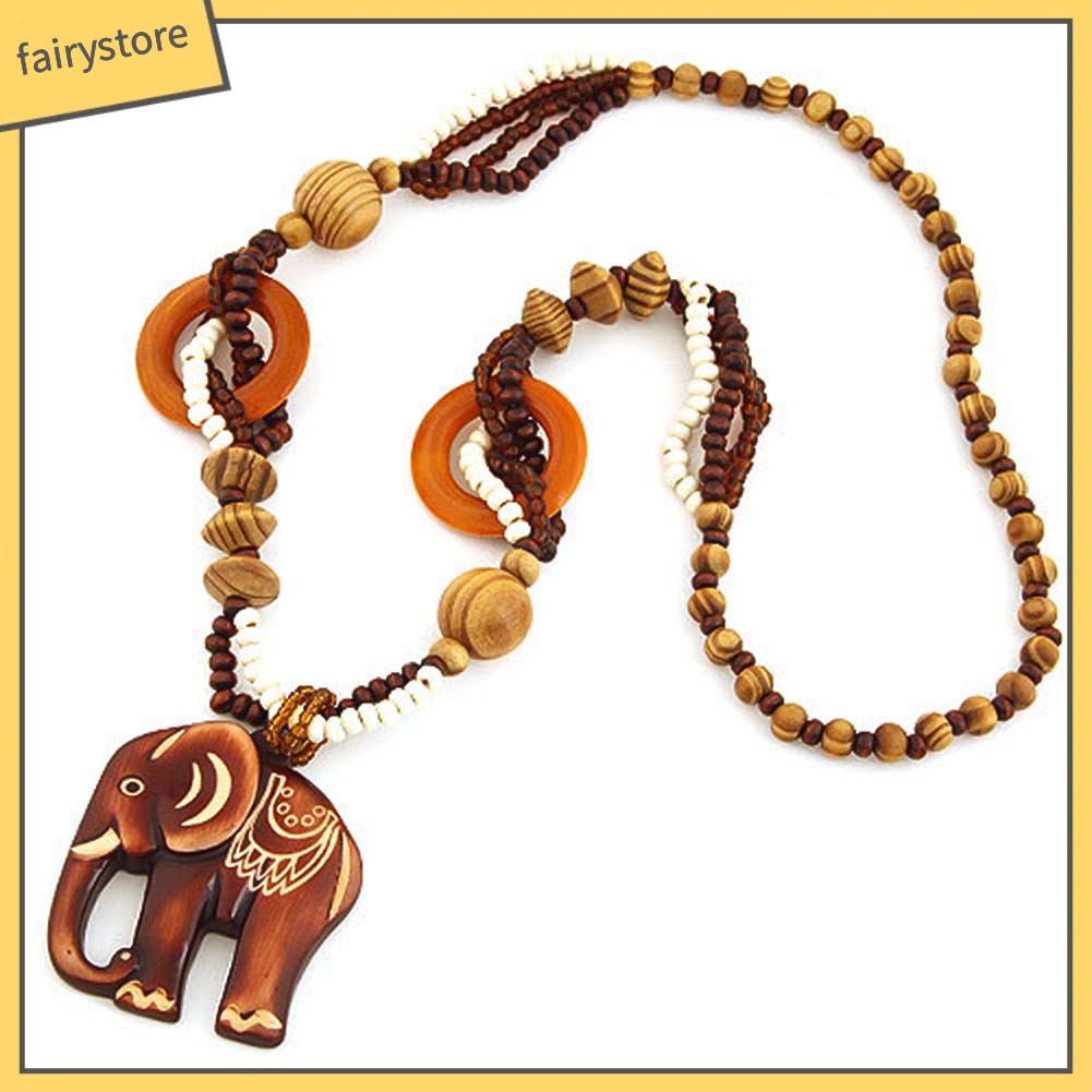 Dây Chuyền Mặt Gỗ Hình Động Vật / Cá / Voi / Cá Phong Cách Boho Dành Cho Nữ