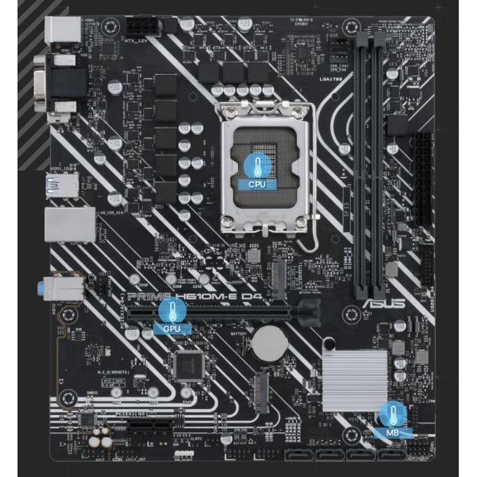 Main Asus PRIME H610M E D4 socket 1700 - Chính Hãng Viết Sơn Phân Phối