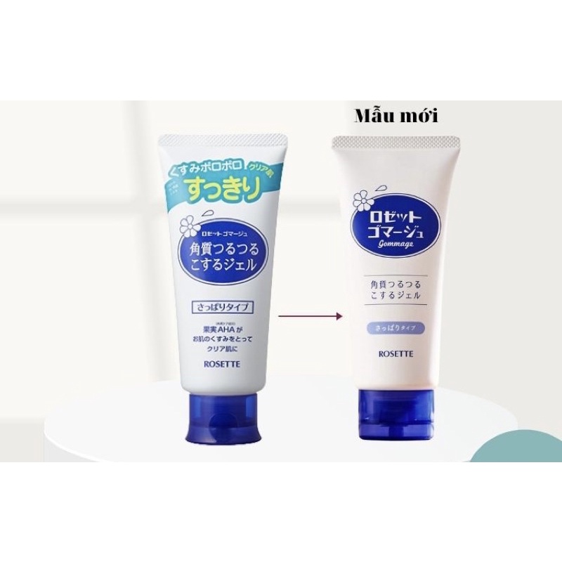 “Mẫu mới nhất” Gel tẩy tế bào chết Rosette Nhật Bản