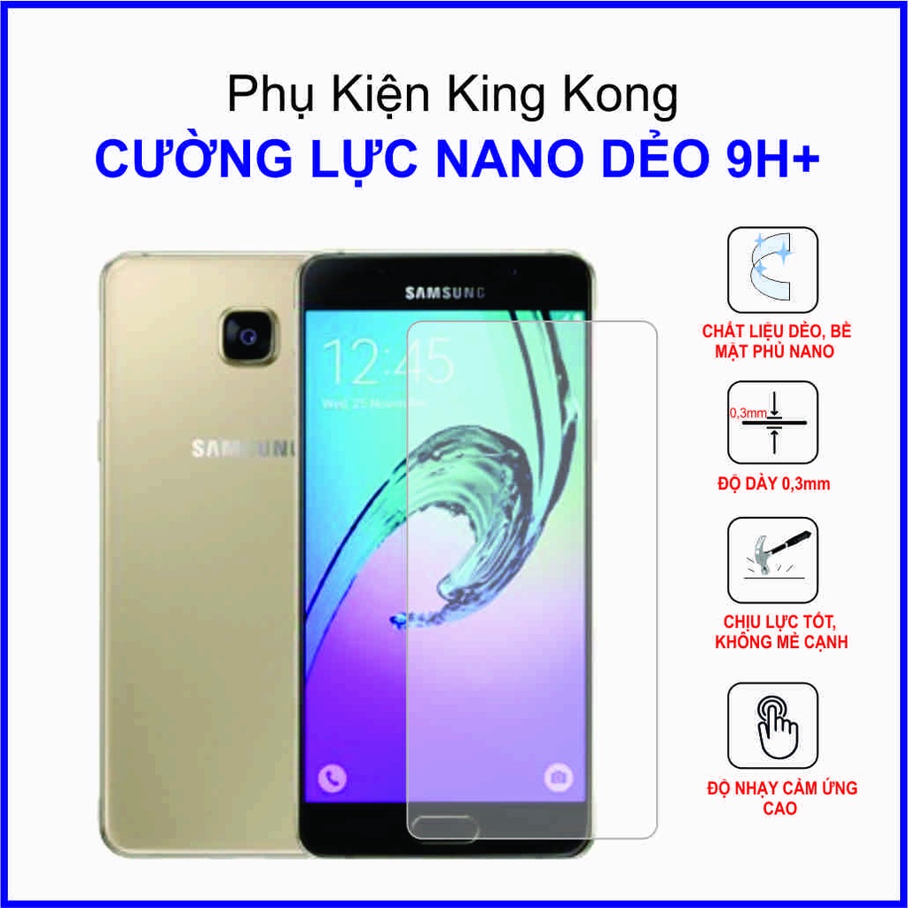 Dán cường lực  Samsung A5 2015, A5 2016, A5 2017, A5 2018 cường lực nano dẻo 9H+