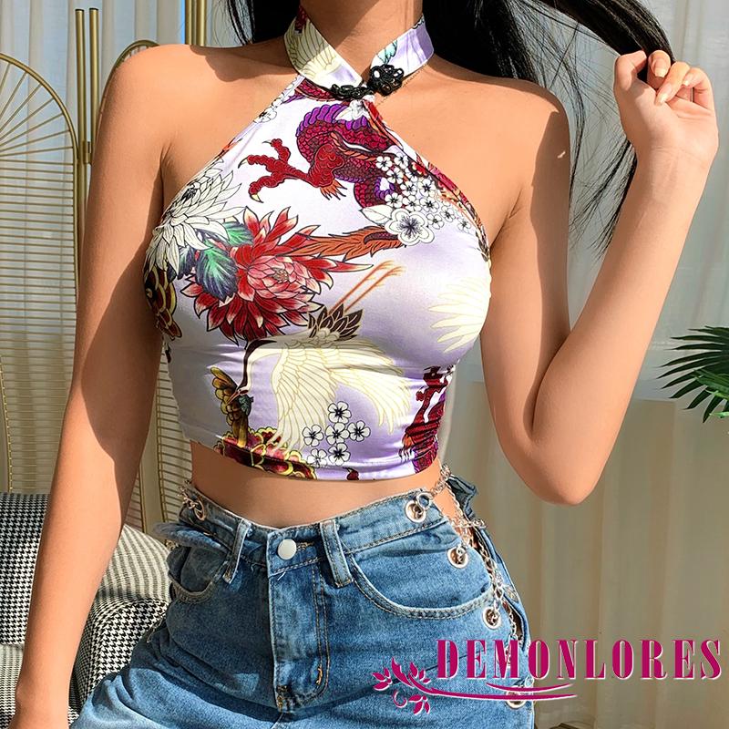 Áo Lửng Hai Dây Hở Lưng Quyến Rũ Dành Cho Nữ