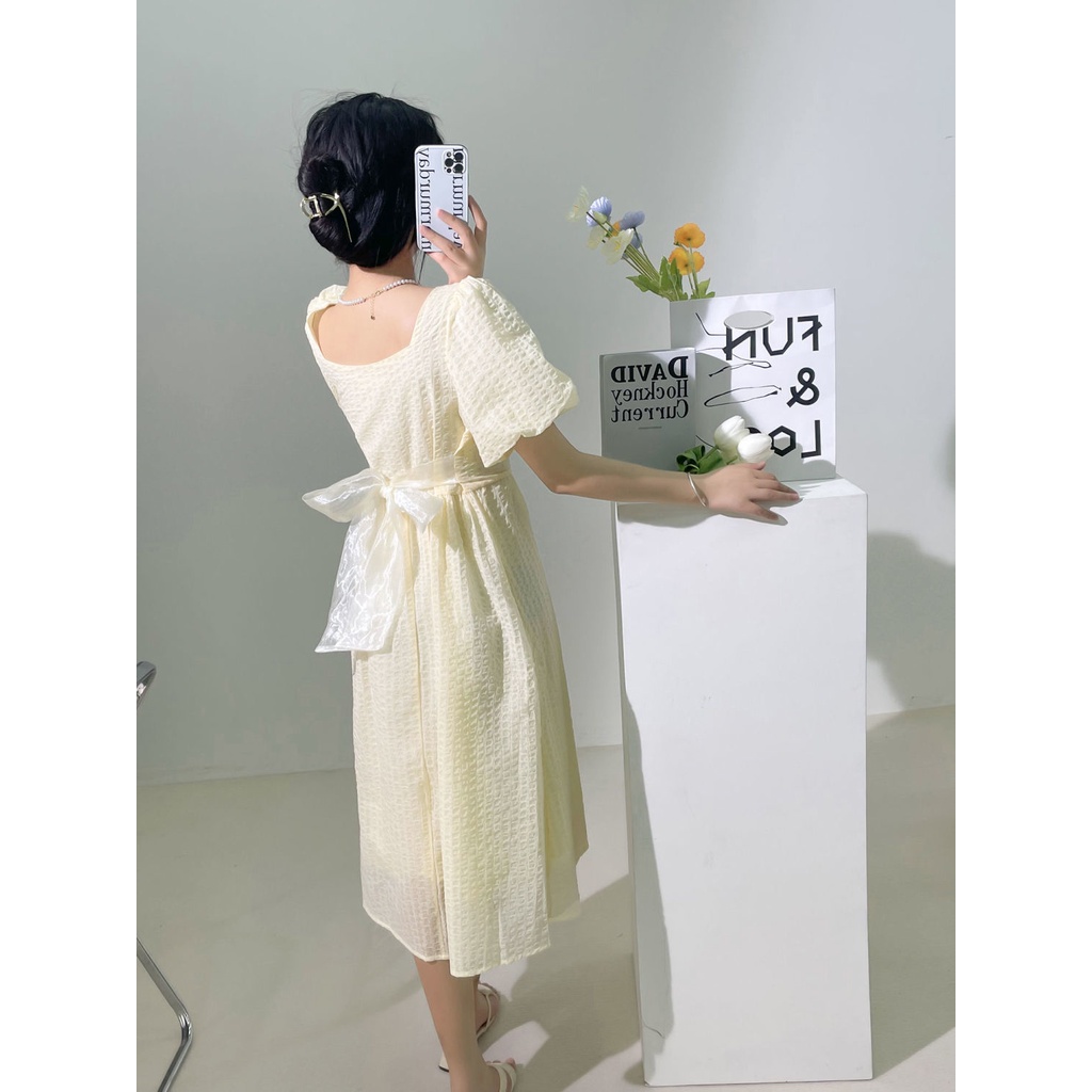 Đầm Nữ Dáng Dài In Họa Tiết Hoa Chuông Phong Cách Pháp Thời Trang Sang Trọng