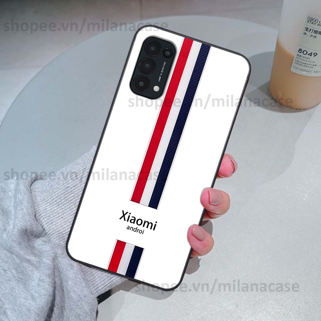 Ốp Oppo Reno5 4G / Reno5 5G / Reno 5 in giả da phong cách thể thao, cá tính, thời trang