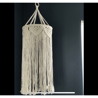 Chao đèn Macrame làm đèn ngủ hoặc trang trí
