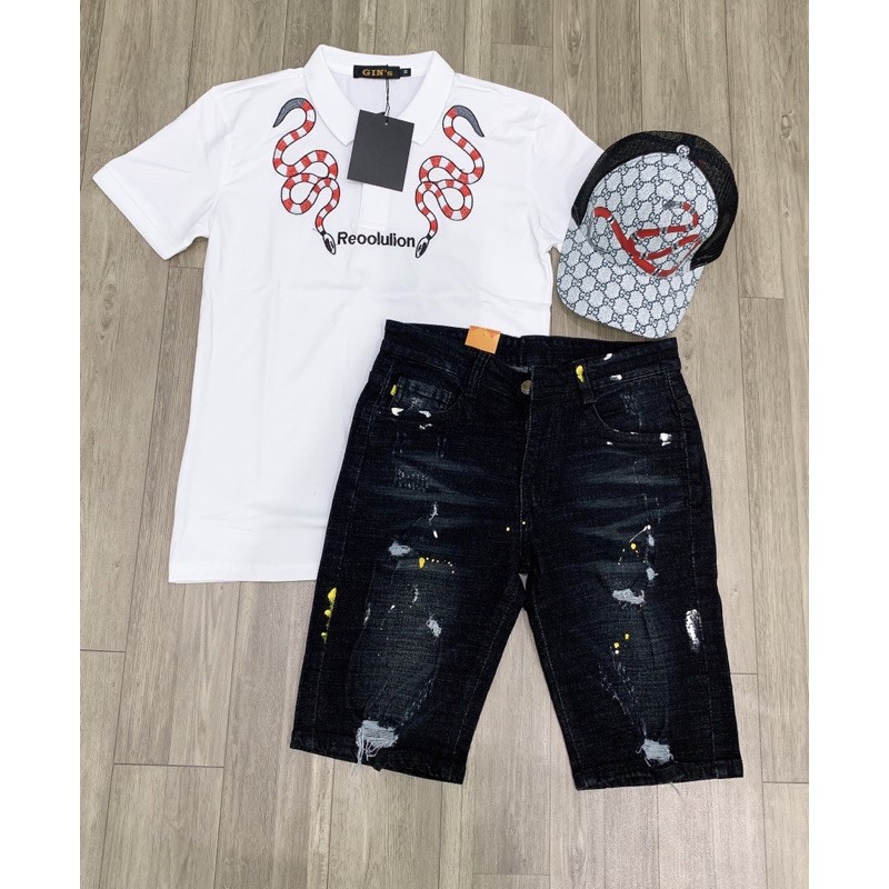 Áo rắn thêu màu hai viền cổ áo siêu đẹp hoạ tiết tỉ mỉ