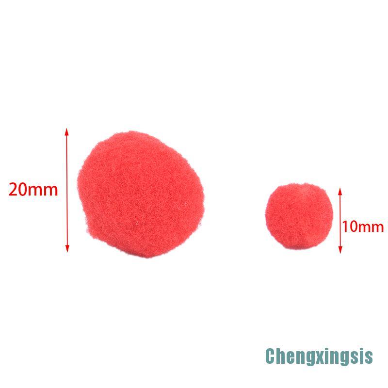 Bộ 100 Quả Cầu Lông Xù Nhiều Màu 10mm 20mm