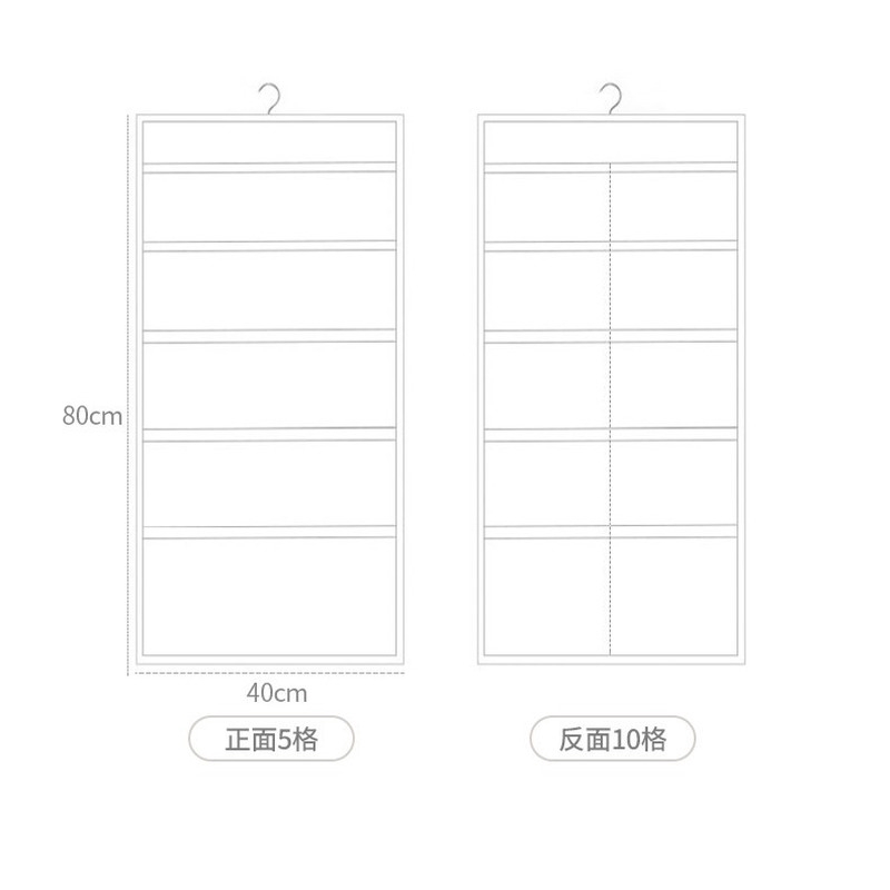 Túi Vải oxford Hai Mặt Chia Nhiều Ngăn Đựng Quần Áo Tiện Dụng