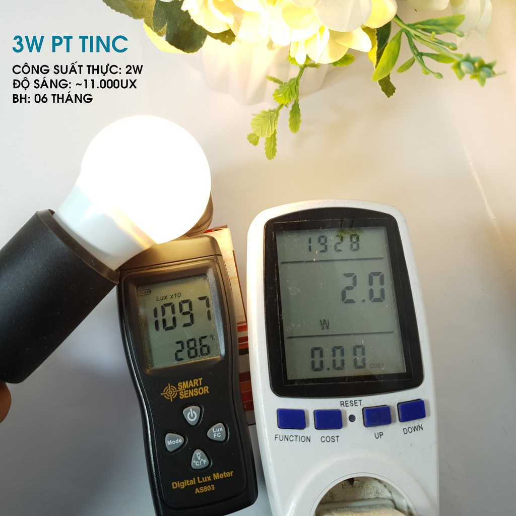 Bóng đèn led 3w công suất đủ - Tiết kiệm điện - Đổi mới 12 tháng Hàng thương hiệu đảm bảo