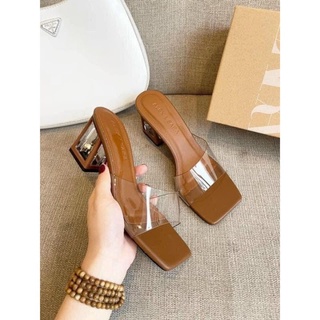 Guốc quai trong nâu Basic