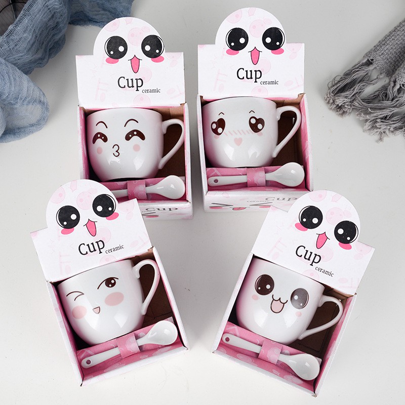 Cốc trà, cà phê gốm sứ hình mặt cười hoặc mèo thần tài | BigBuy360 - bigbuy360.vn