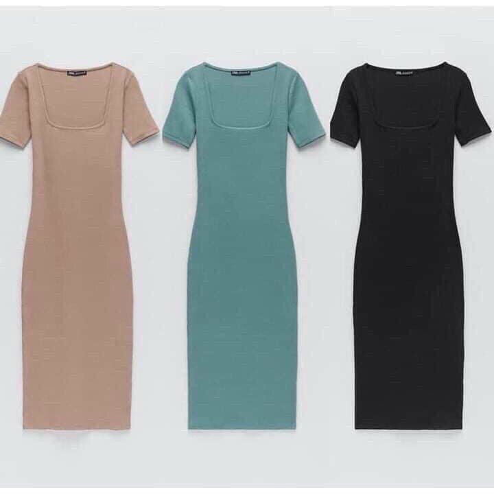 Váy body cổ vuông đủ 3 màu | BigBuy360 - bigbuy360.vn