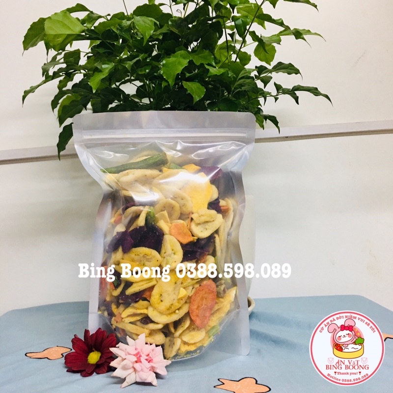 500g Thập cẩm sấy HÀNG NGUYÊN XUẤT KHẨU ⚡️FREE SHIP⚡️ LOẠI 1 giòn, ngon, ngọt tự nhiên, chất từng miếng