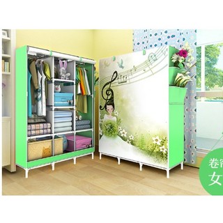 tủ vải 3d nâu - tủ vải
