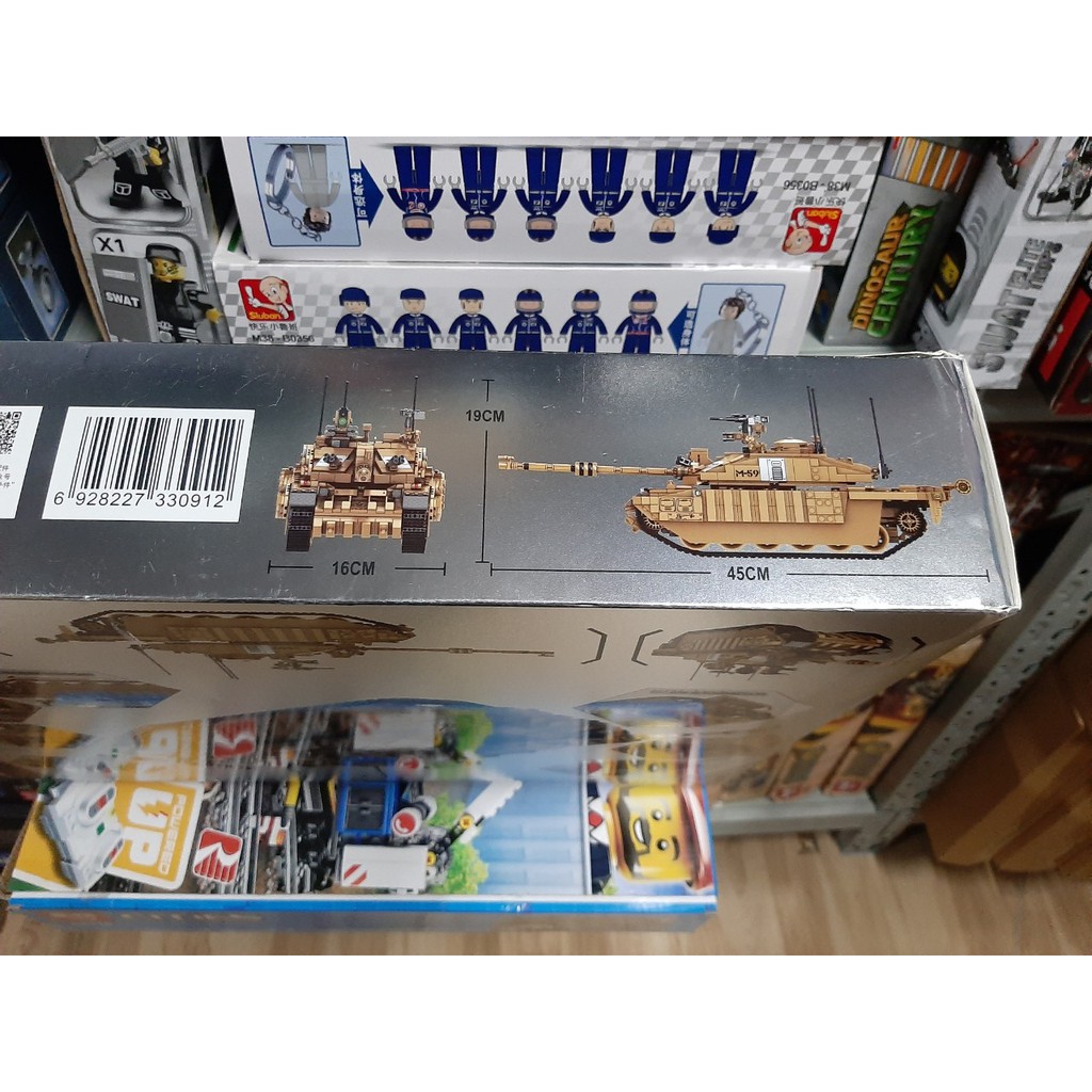 Lắp ráp xe tank challenger II main batle tank 623008 mẫu mới nhất