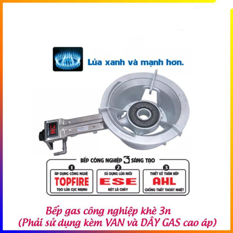 Bếp khè 3n -bếp khè gas công nghiệp-bếp khè công nghiệp-bếp khè.