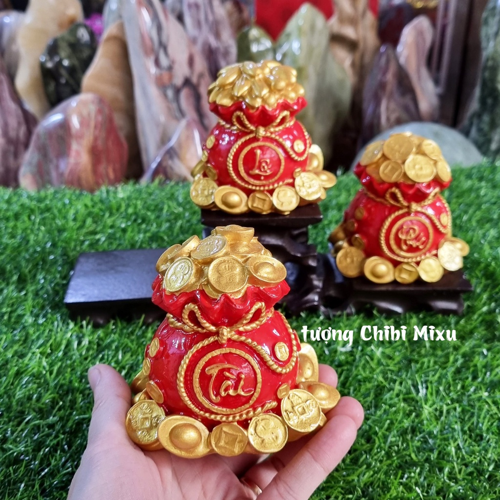 Túi vàng Tài Lộc Phúc màu đỏ - mang lại bình an, phú quý, thành công