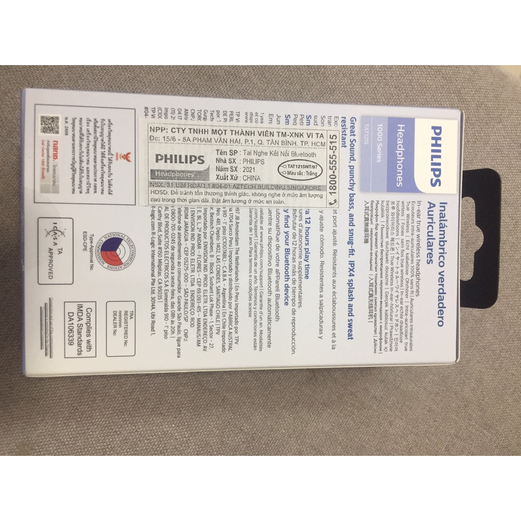 Tai nghe bluetooth Philips TAT1215BL