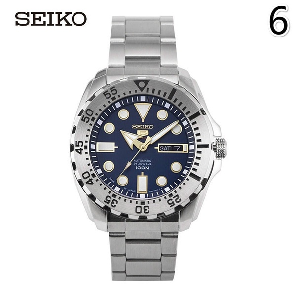 Đồng Hồ quartz seiko 5 Màu Đỏ Răng aquaman Kiểu Dáng Thể Thao srp601j1