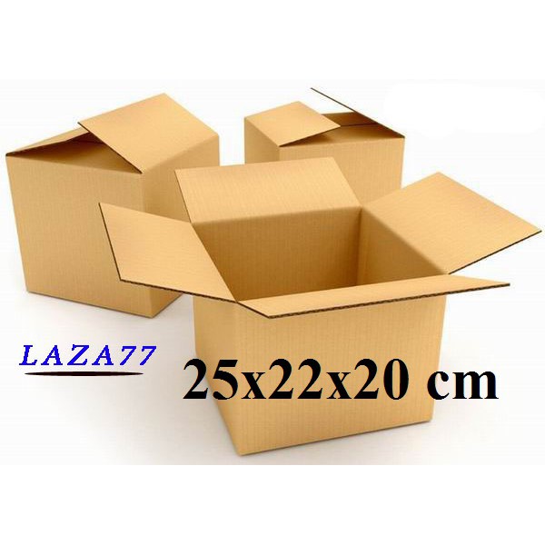 Thùng carton size 25x22x20 cm Bộ 20 Hộp