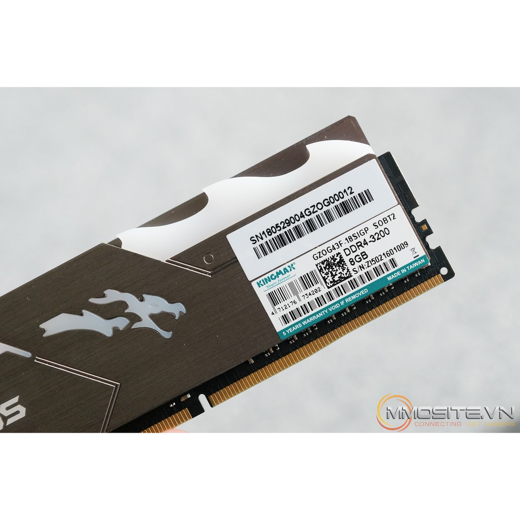 Ram DDR3 Kingmax ZEUS Dragon 4GB/8GB bus 1600Mhz dùng cho PC hàng chính hãng siêu bền bảo hành 36 tháng 1 đổi 1