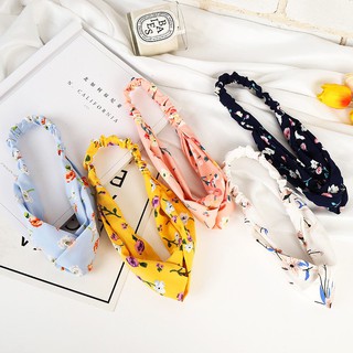 Băng Đô Turban Hoa Dạ Yến Thảo Xinh Xắn Bờm Tóc Vải Voan Xô Chuẩn Form Không Bí Rít !