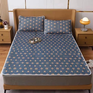 Chiếu Điều Hoà 2D 3 Lớp 100% Cao Su Non Thiên Nhiên - Siêu Mềm - Siêu Thoáng Mát - Giá Rẻ - Tặng Kèm 2 Vỏ Gối Nằm