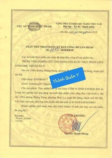 Cốm vi sinh Safikid Bio Học Viện Quân Y Việt Nam | BigBuy360 - bigbuy360.vn