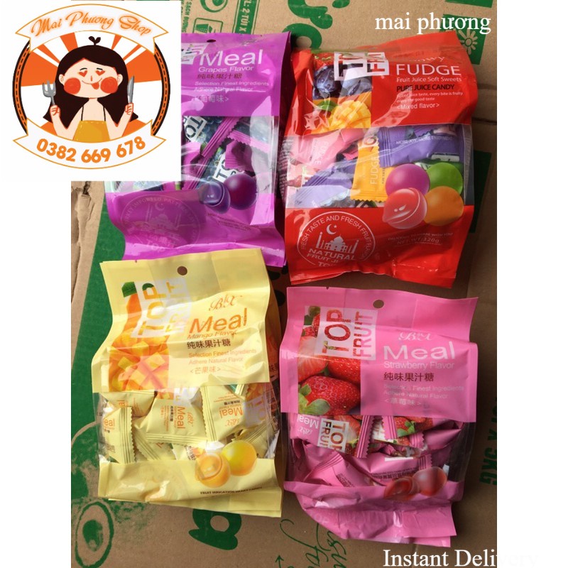 Kẹo dẻo trái cây mix đủ vị Top Fruit 🍇🍓🥭