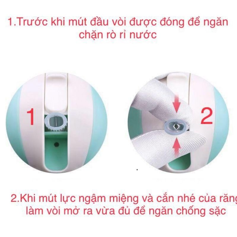 Bình Uống Nước Cho Bé Có Tay Cầm Và Van Chống Sặc