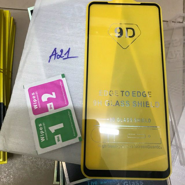 Kính cường lực Full màn Full keo 9D samsung A21/A21S