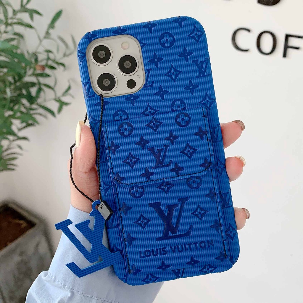 Ốp Điện Thoại Dập Nổi Chữ 3D Có Ngăn Đựng Thẻ Thời Trang Cho iPhone 13promax 12 11 xsmax xr xs 7P