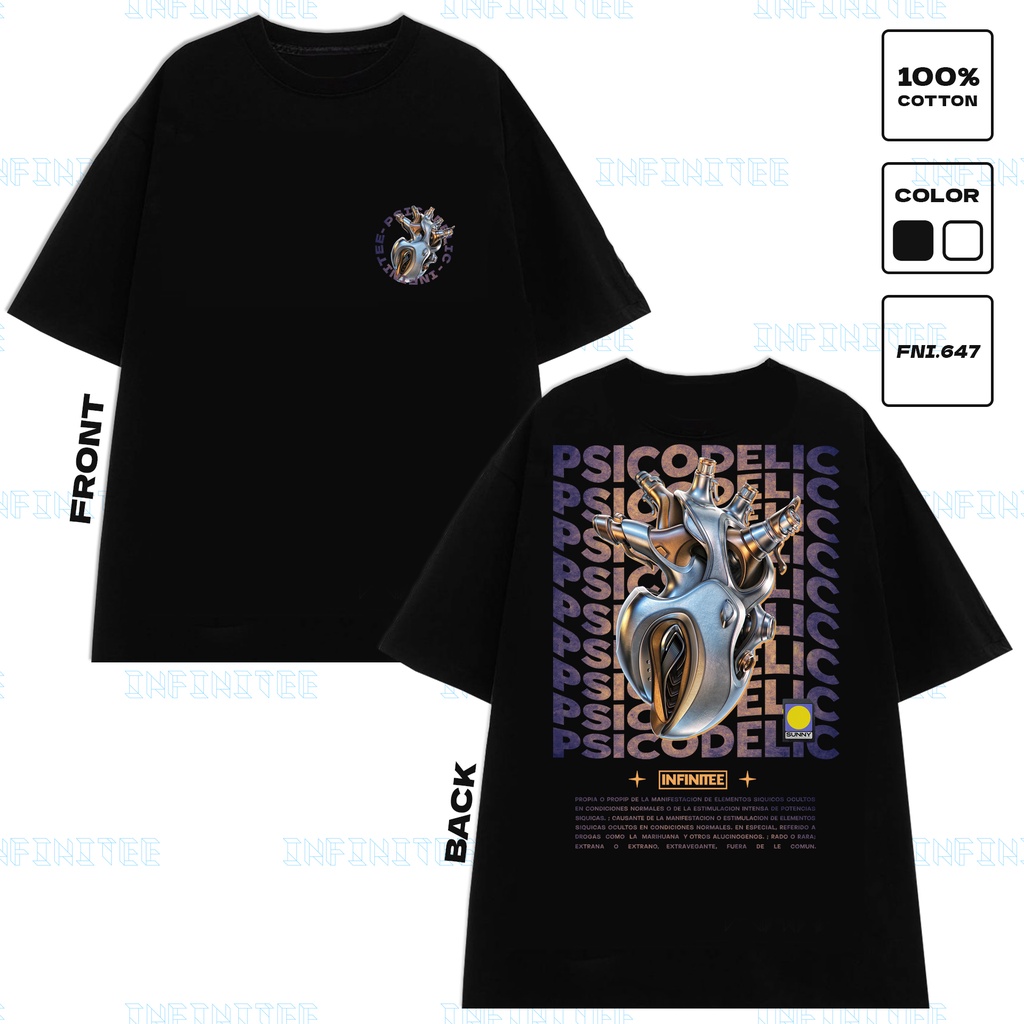 Áo thun INFINITEE Fni0647, Thun 100% Cotton - form rộng Unisex.