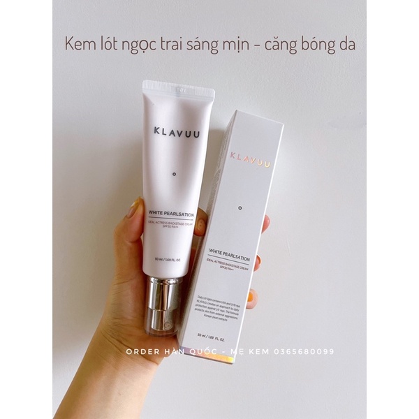 Kem Lót Klavuu White Pearlsation Ideal Actress Backstage Cream SPF30 PA++