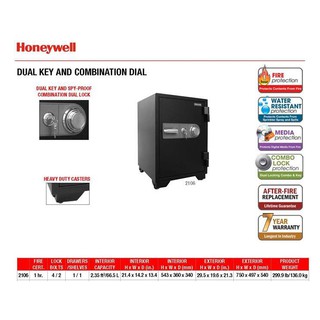 Két sắt chống cháy Honeywell 2106 khoá cơ