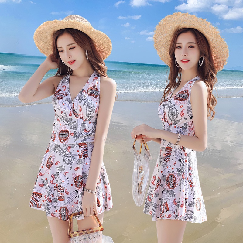 Áo Tắm Nữ Một Mảnh Áo Tắm Kỳ Nghỉ Du Lịch Thời Trang Hàn Quốc Bộ bikini Trên Bãi Biển Sexy