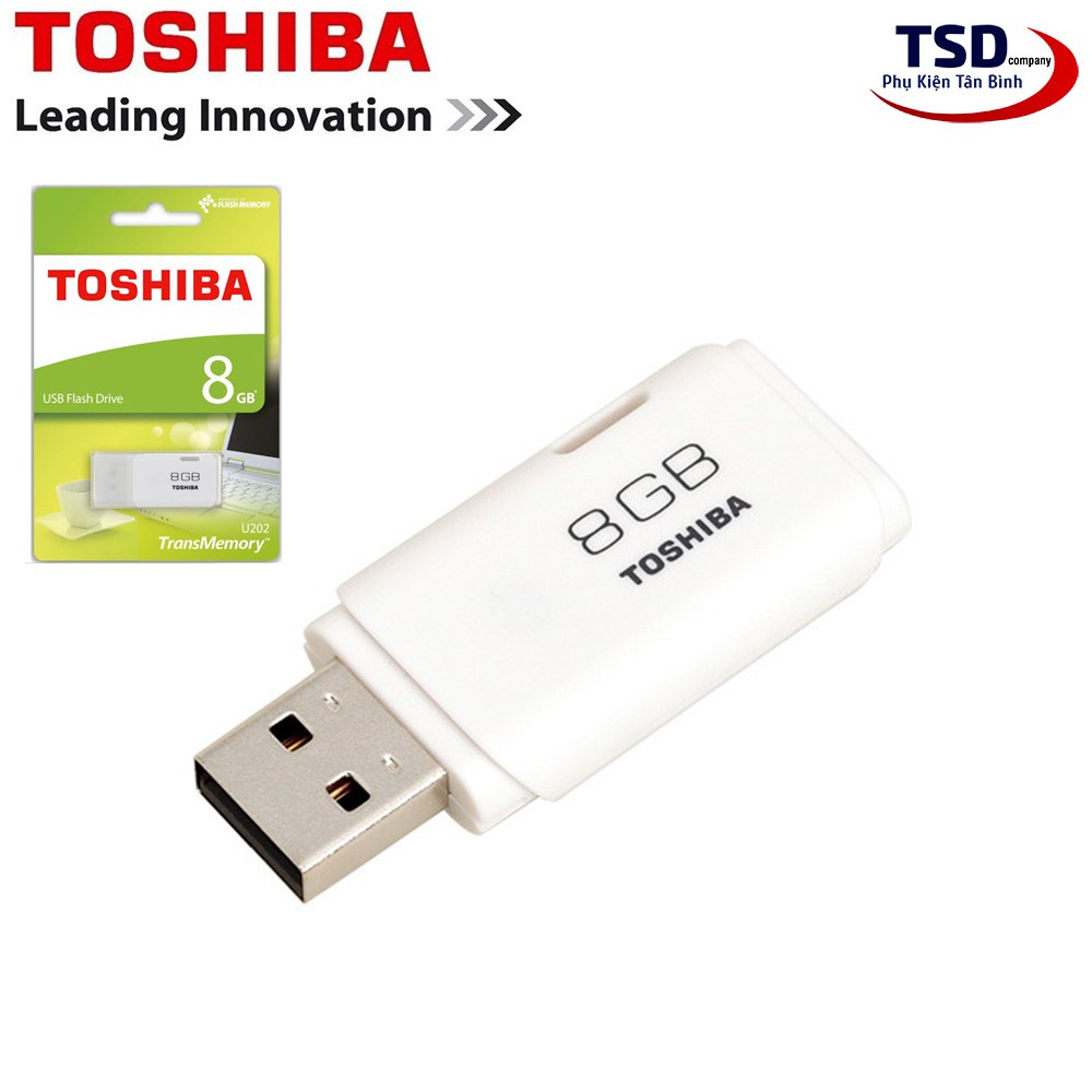 USB TOSHIBA 8GB U202 Chính Hãng Bảo Hành 24 Tháng