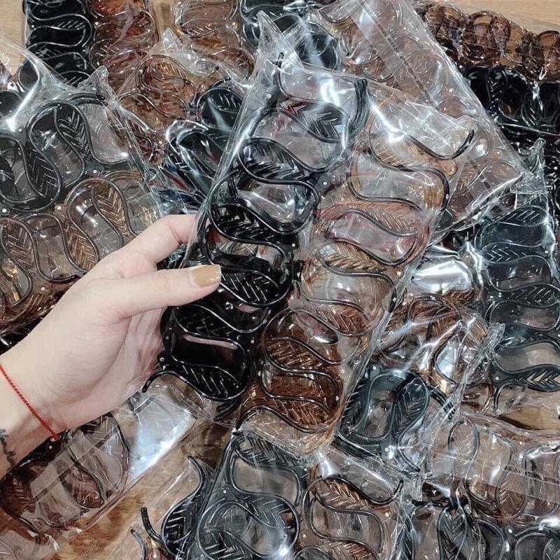 Kẹp tóc càng cua 3 răng, 5 răng màu đen và nâu bền đẹp