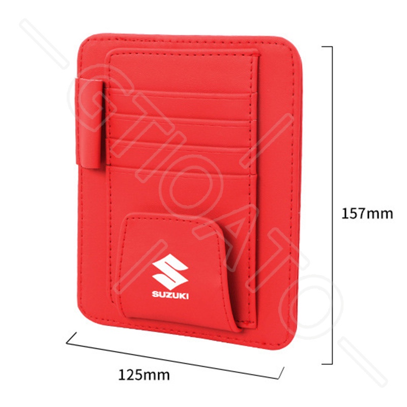 Kẹp Gắn Tấm Che Nắng Xe Hơi Bằng Da Cho Suzuki Swift Jimny Vitara SX4 ERTIGA XL7