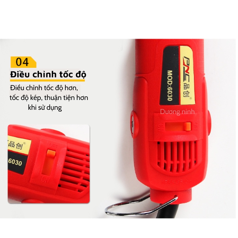 Máy mài nanh cho lợn Dương Ninh khoan cắt mài mini đa năng ACZ-6058 công xuất 180w MCN65