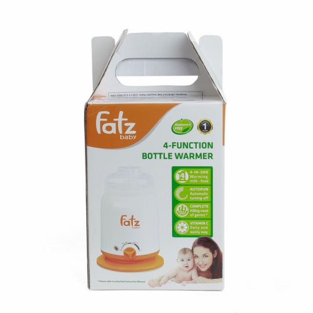 BH 1 Đổi 1 Trong 12 Tháng - Máy Hâm Nóng Sữa Và Thức Ăn 4 Chức Năng Fatzbaby FB3002SL