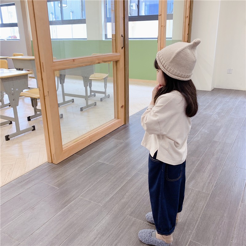 Quần dài vải cotton thoải mái cho bé gái