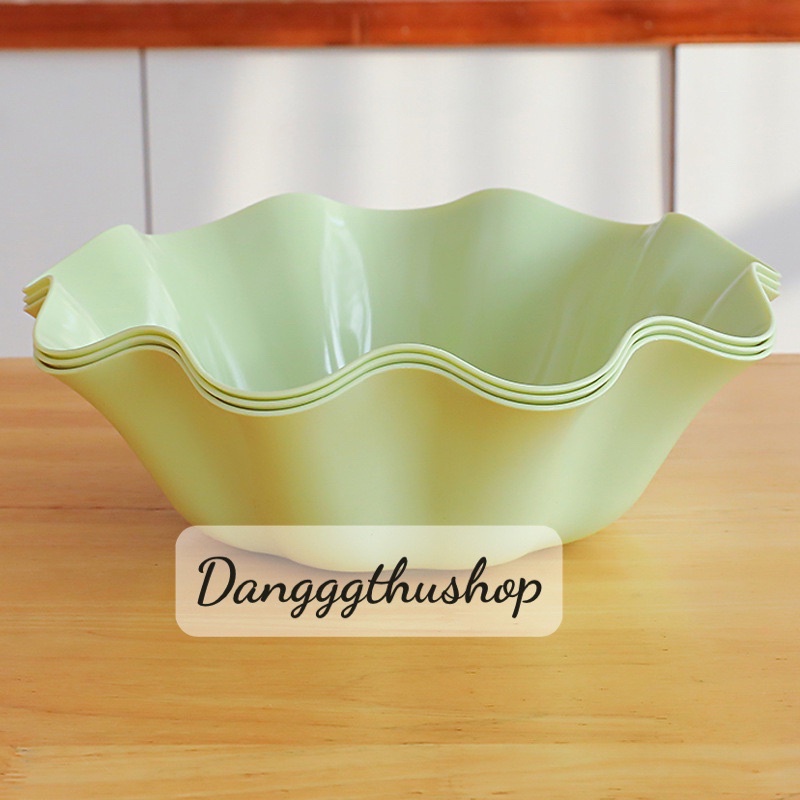 Đĩa bày hoa quả màu Pastel