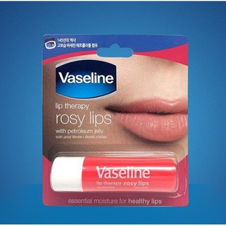 Coson dưỡng môi Vaseline dạng thỏi Lip Therapy Stick: Lô Hội Aloe Vera và Mềm Mịn Original (4.8g x 2)