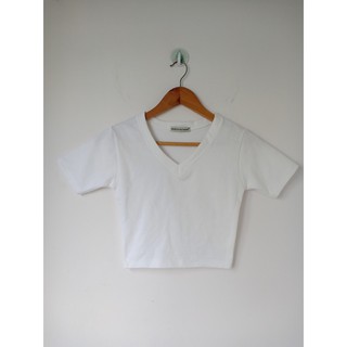 THF ÁO CROPTOP CỔ TIM THUN GÂN