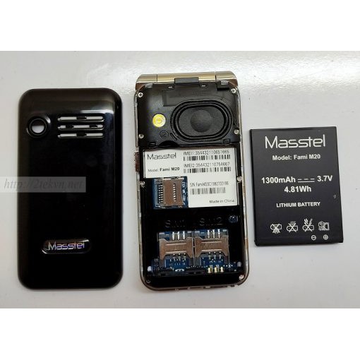 [GIÁ SỐC ]Điện thoại nắp gập Masstel Fami M20 2 sim 2 sóng khung viền kim loại thiết kế siêu đẹp Mới nguyên seal