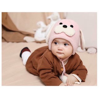 Mũ nỉ hình cún con đáng yêu,