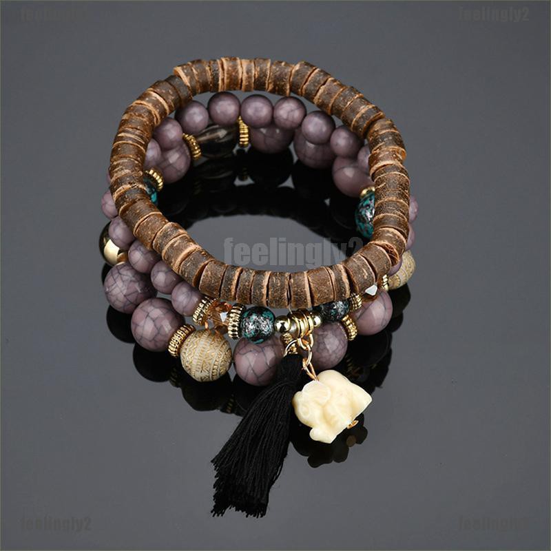 ❤Mặt Trời❤ Bộ 3 Dây Chuyền Chuỗi Hạt Phong Cách Boho