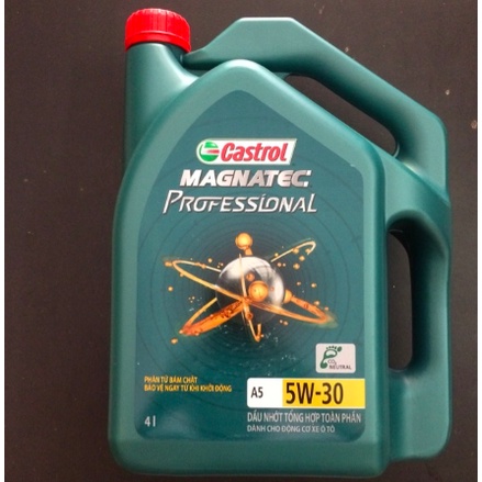 Dầu nhớt xe ô tô cao cấp Castrol Magnatec Professional A5 5W30 4L