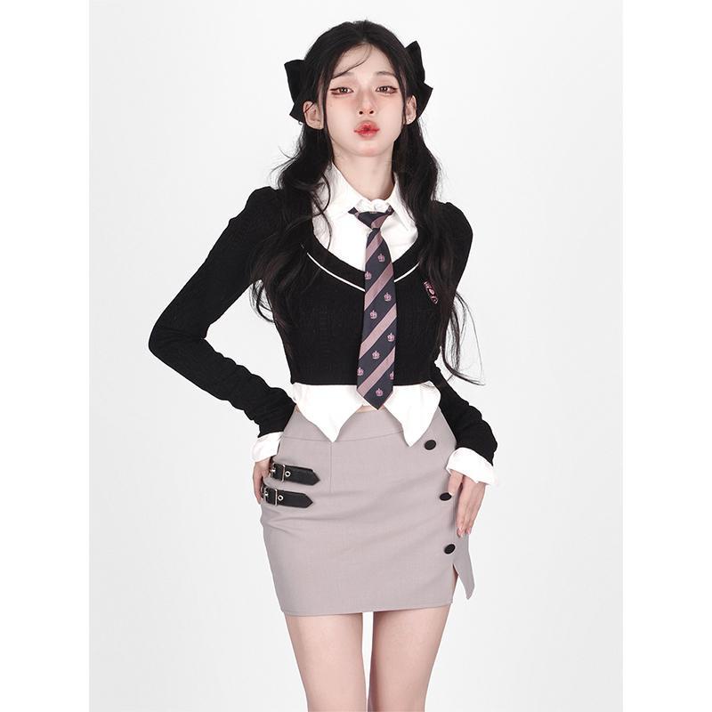 Áo Sweater Dệt Kim Tay Dài Thời Trang Thu Đông Dành Cho Nữ