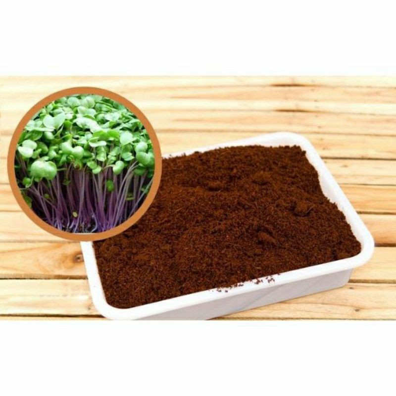 mụn dừa- giá thể trồng rau mầm, trộn đất trồng cây - gói 1kg